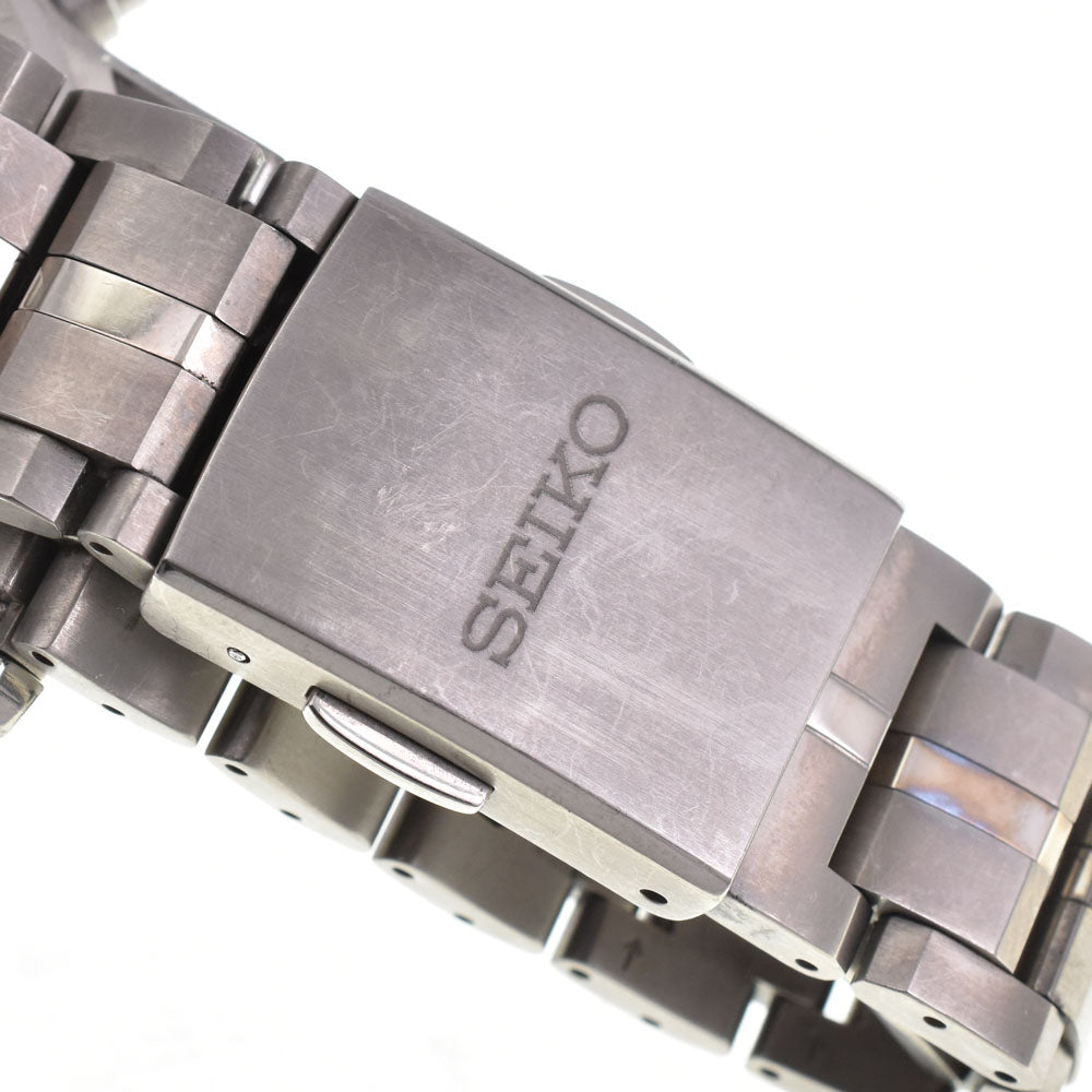 with paper SEIKO Astron SBXC001/5X53-0AB0 titanium Navy Dial GPS Solar Men's
 Watch M#145210