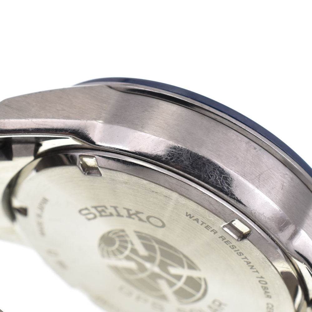 with paper SEIKO Astron SBXC001/5X53-0AB0 titanium Navy Dial GPS Solar Men's
 Watch M#145210