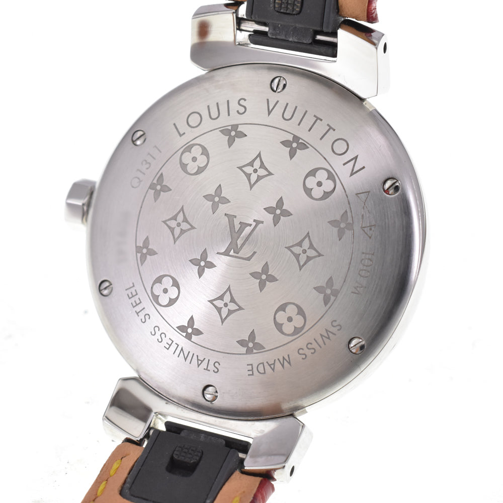 with paper LOUIS VUITTON Tambour Q1311 Date Brown Dial Quartz Ladies
 Watch I#145217