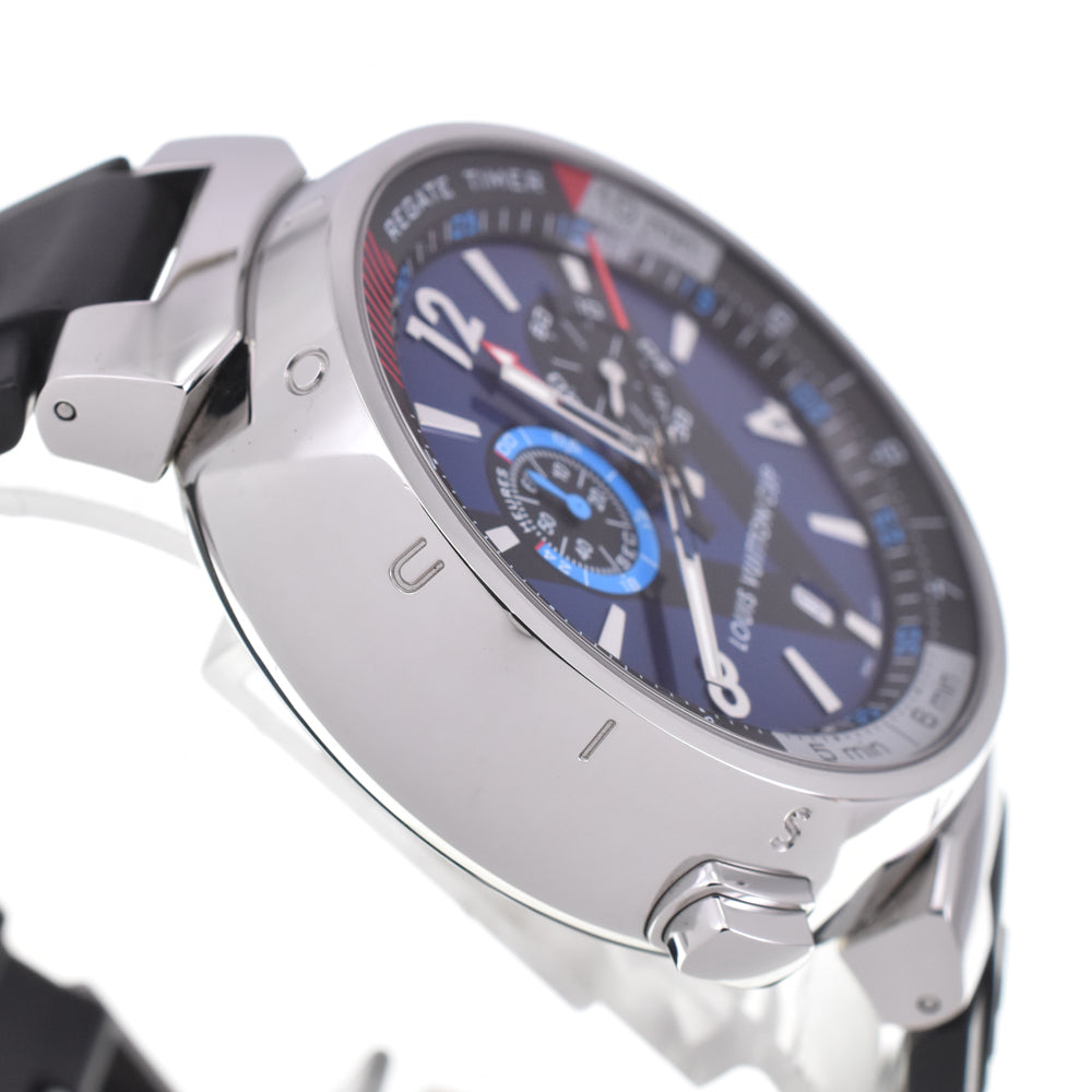 LOUIS VUITTON Tambour Regatta Q102D alarm blue Dial Quartz Men's
 Watch J#145218