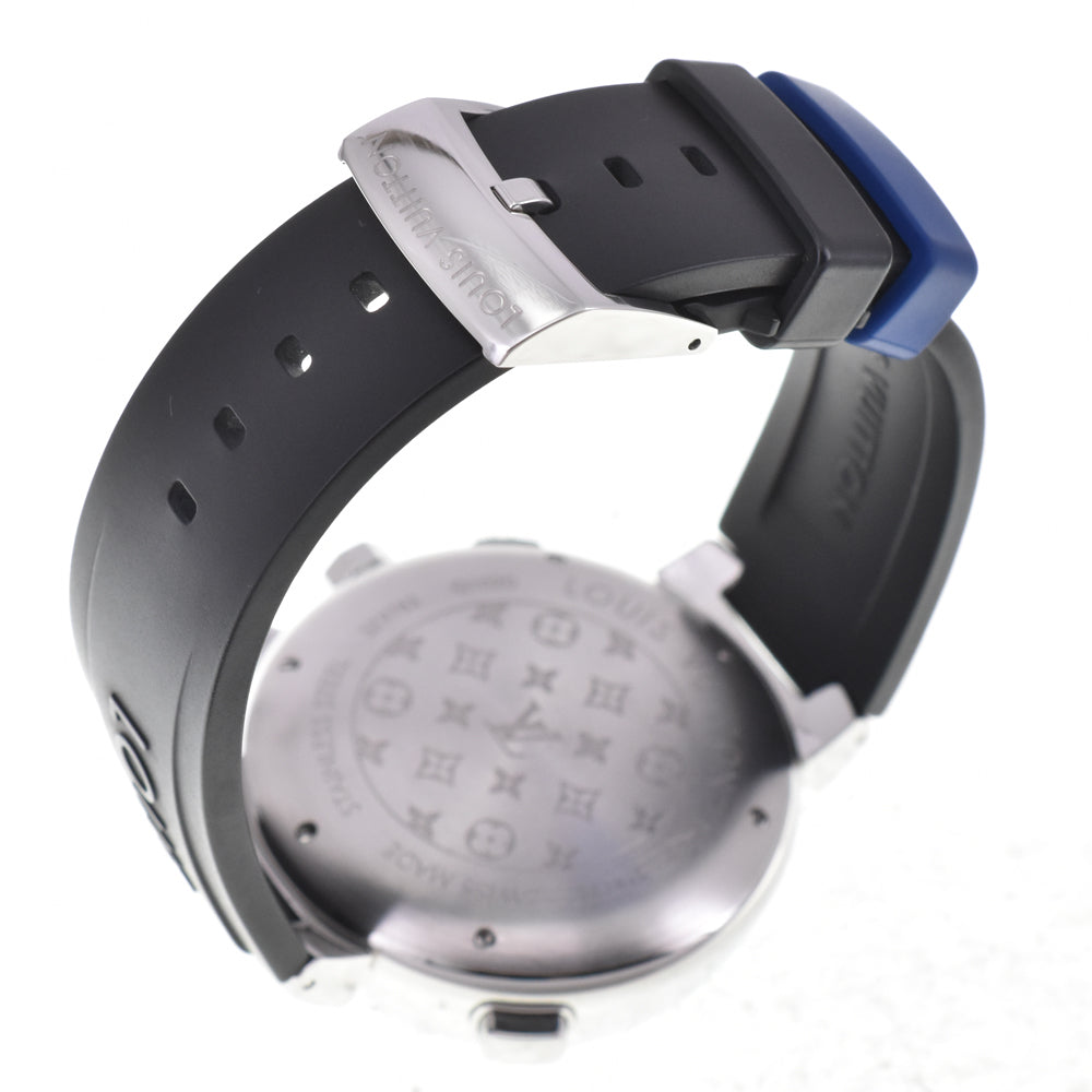 LOUIS VUITTON Tambour Regatta Q102D alarm blue Dial Quartz Men's
 Watch J#145218