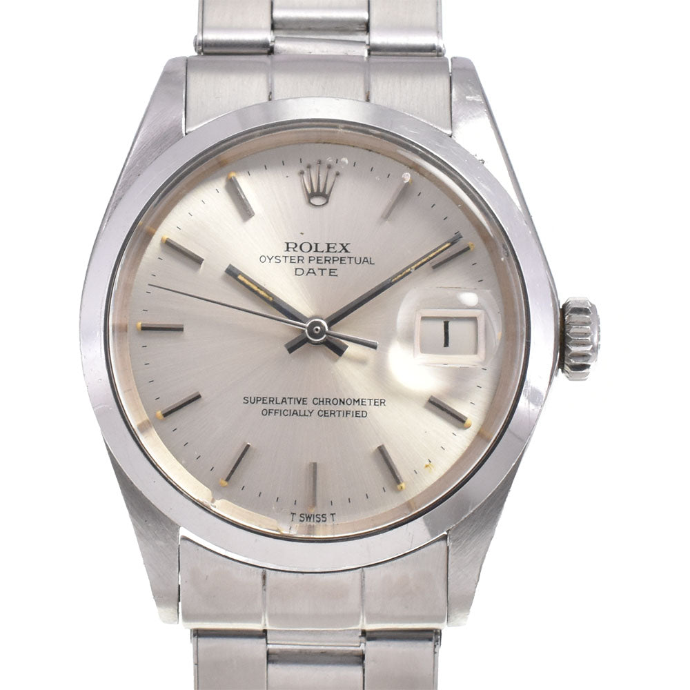 ROLEX Oyster perpetual date 1500 vintage Cal.1570 Silver Dial