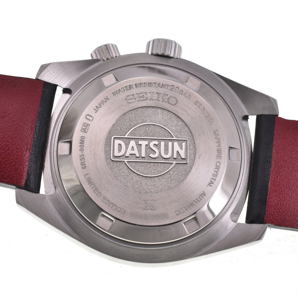 with paper SEIKO Prospex Speed Timer SBDC219/6R55-00M0 Datsun 240Z collaboration limited edition model black Dial Automatic Men's
 Watch J#145261