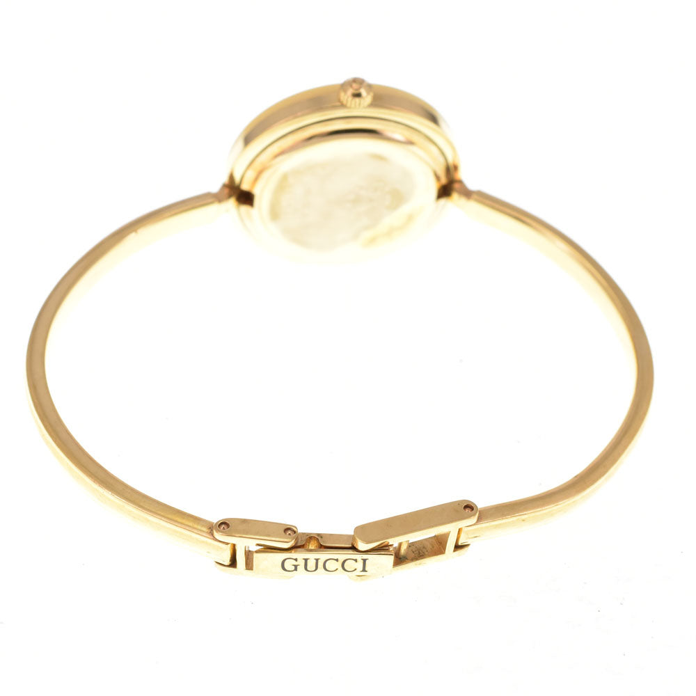 GUCCI Change bezel 11/12.2 Gold Plated white Dial Quartz Ladies
 Watch M#145280