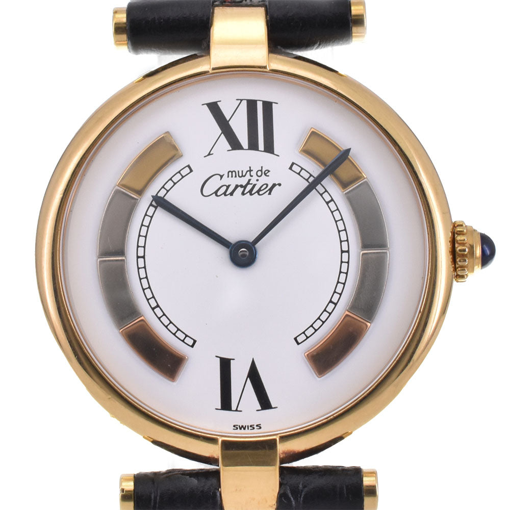 CARTIER Vermeille W1006454 Trinity dial white Dial Quartz Men's
 Watch M#145297