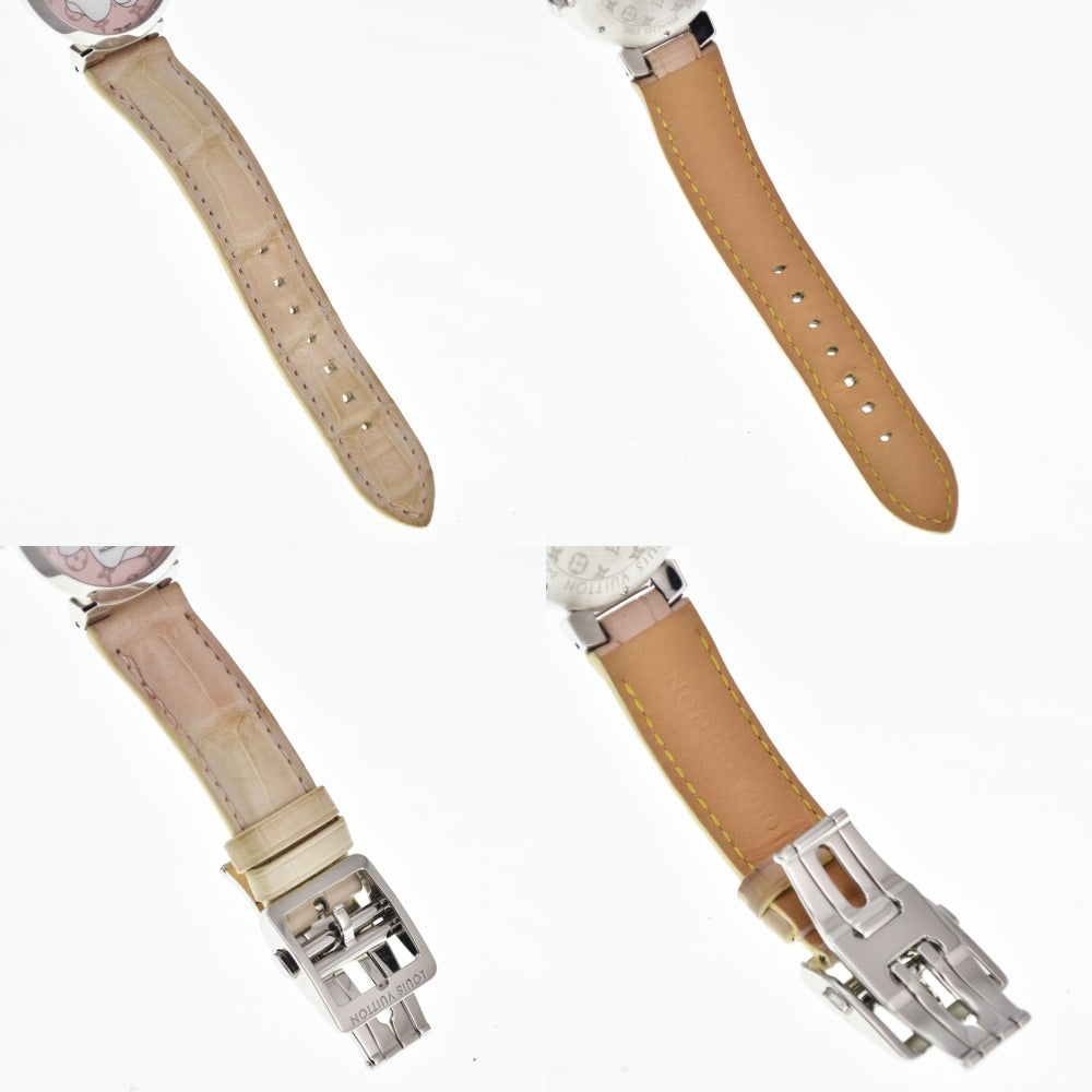 LOUIS VUITTON Tambour Sakura Q13MJE 8P diamond pink Dial Quartz Ladies
 Watch □#145300