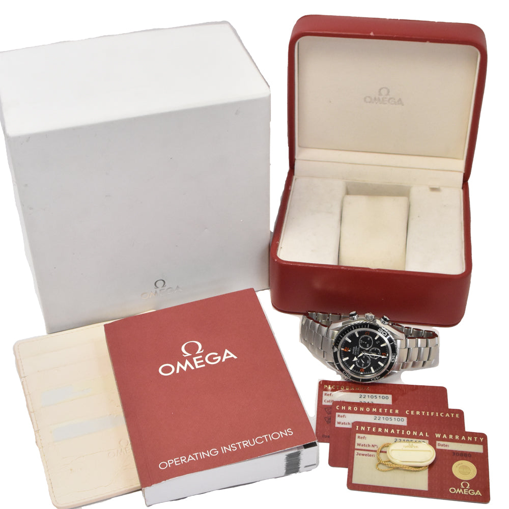 with paper OMEGA Seamaster Planet Ocean 2210.51 CO-AXIAL black Dial Automatic Men's
 Watch L#145311