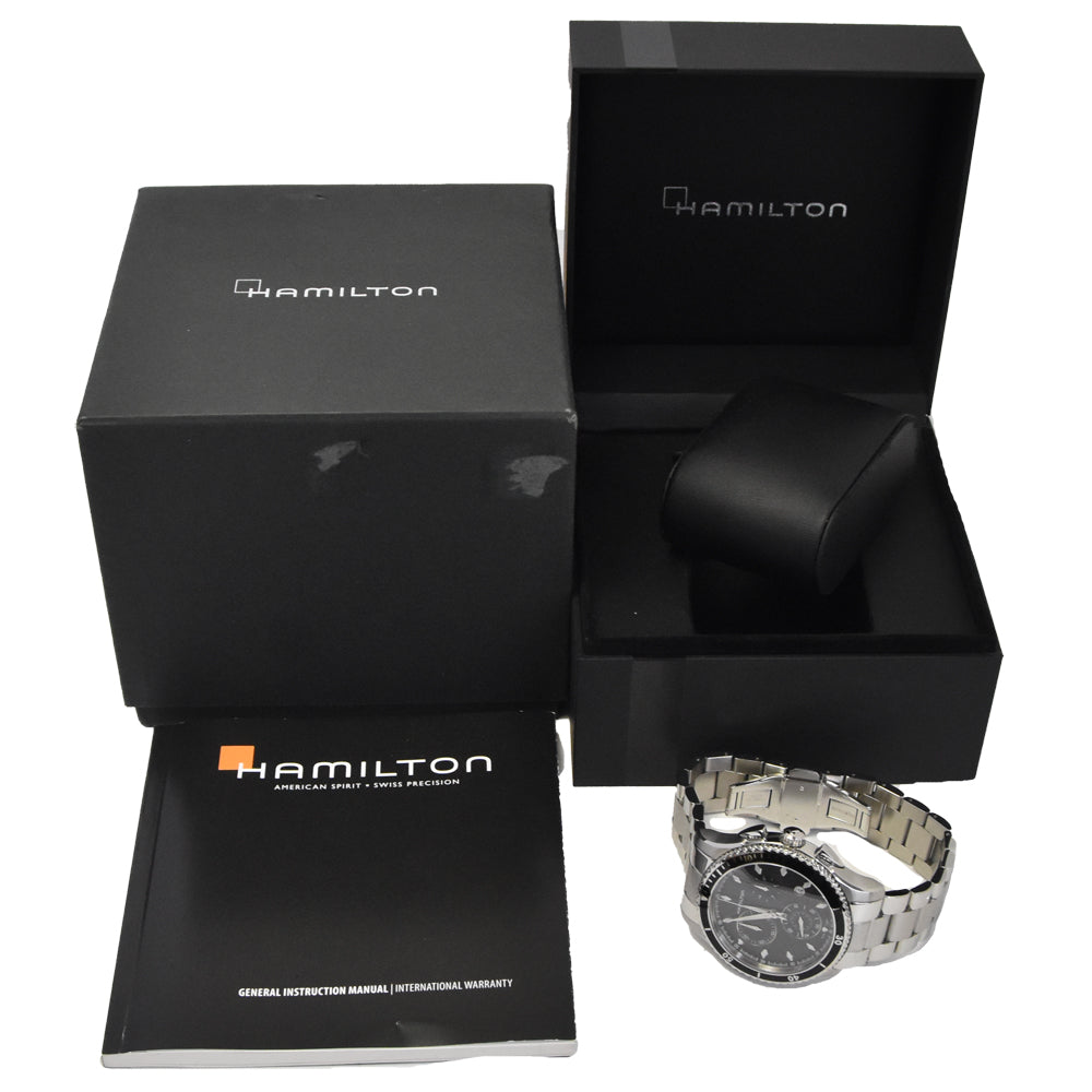 HAMILTON Jazzmaster Seaview Chrono H375120 black Dial Quartz Men's
 Watch K#145312