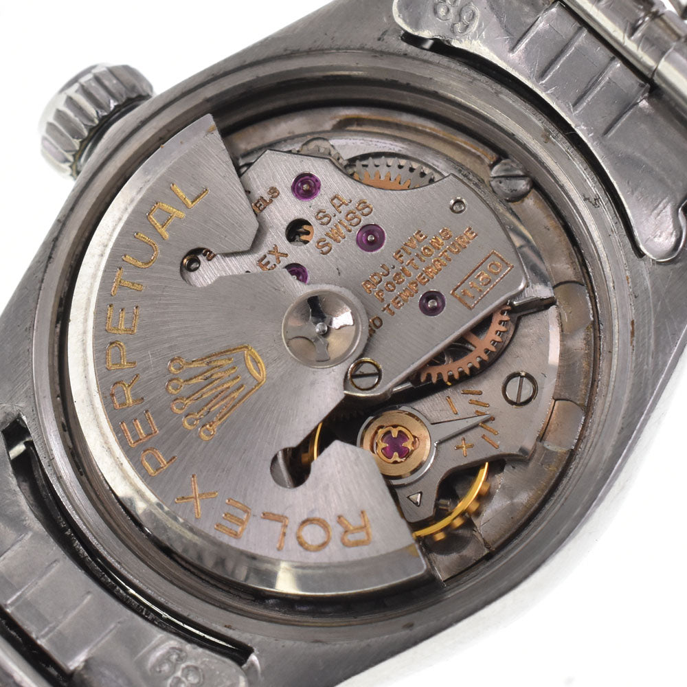 ROLEX Oyster perpetual 6517 vintage Cal.1130 Date Silver Dial Automatic Ladies
 Watch N#145326