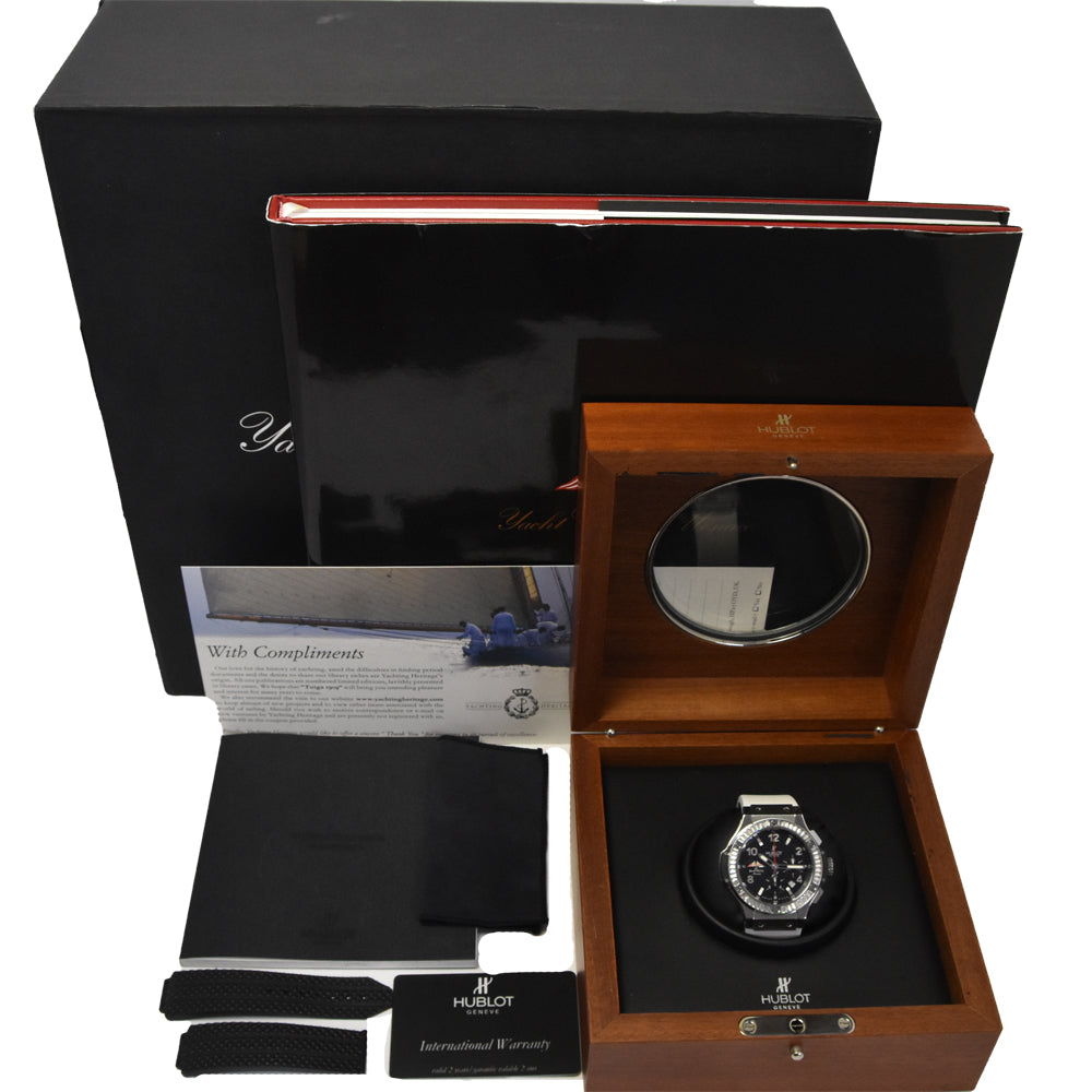 with paper HUBLOT Big Bang Twiga MYC 301.SB.132.RX black Dial Automatic Men's
 Watch L#145330