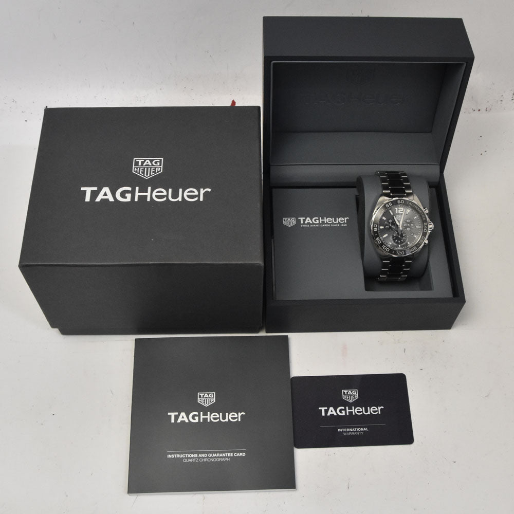 with paper TAG HEUER Formula 1 CAZ1011 Chronograph gray Dial Quartz Men's
 Watch M#145344