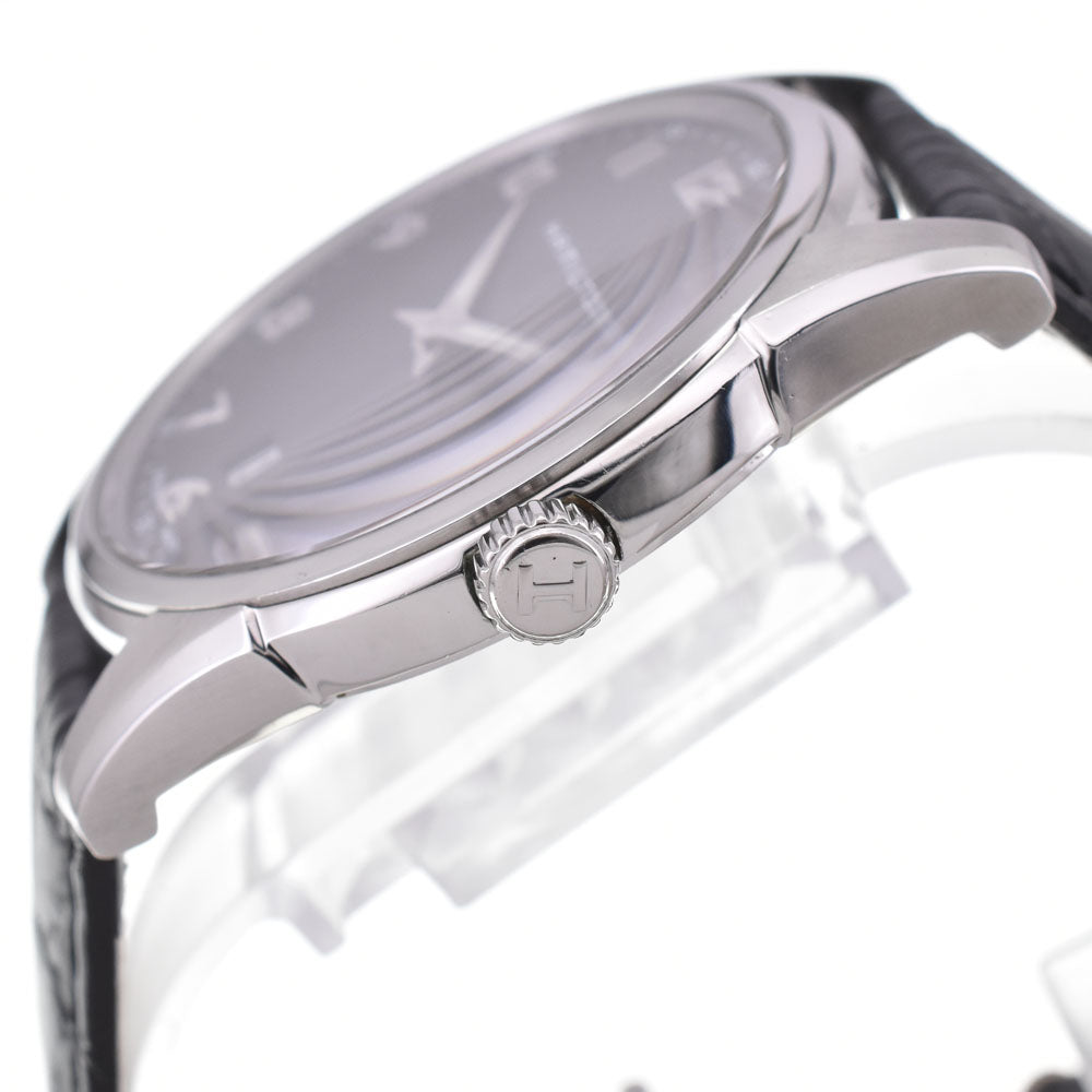 HAMILTON Jazzmaster Thinline H385110 Date black Dial Quartz Men's
 Watch N#145354
