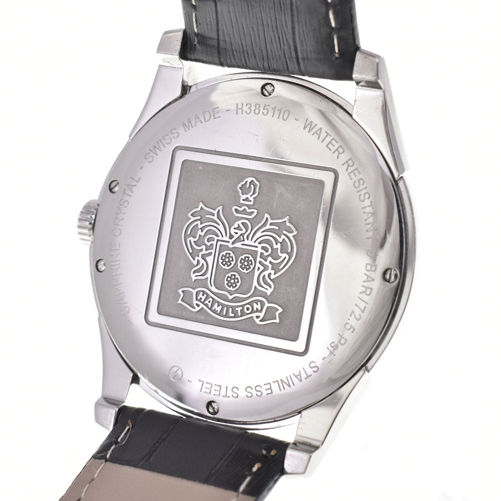 HAMILTON Jazzmaster Thinline H385110 Date black Dial Quartz Men's
 Watch N#145354