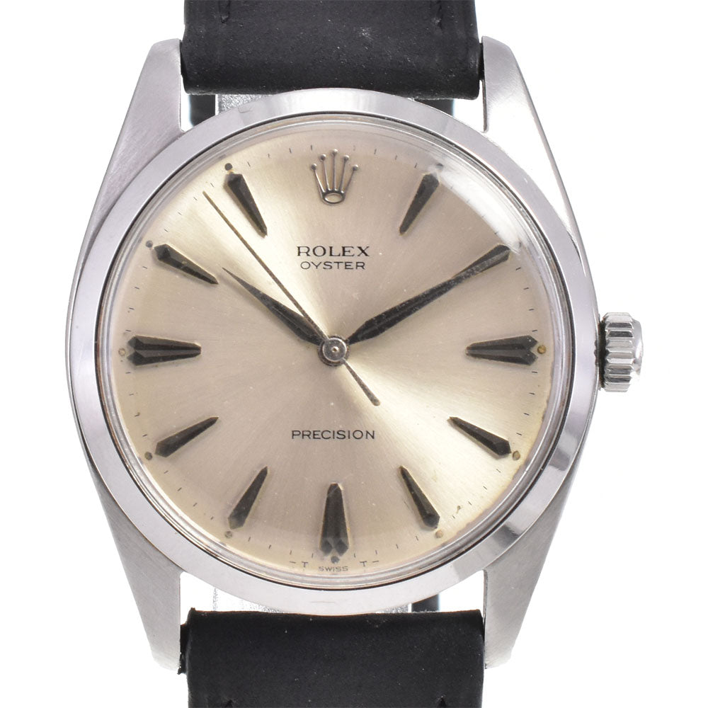 ROLEX Oyster Precision 6424 vintage Big Oyster Cal.1210 Silver Dial Hand Winding Men's
 Watch M#145369