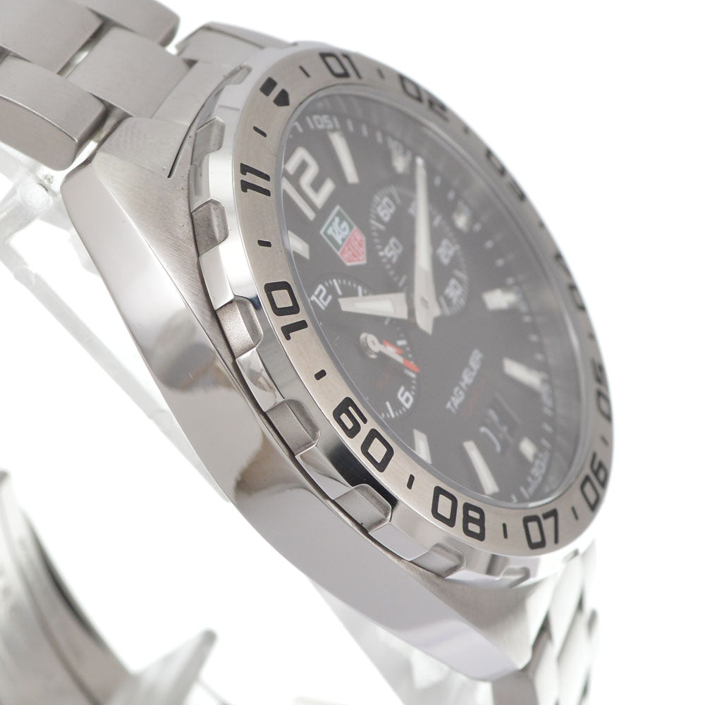 with paper TAG HEUER Formula 1 WAZ111A.BA0875 alarm grand date black Dial Quartz Men's
 Watch K#145375