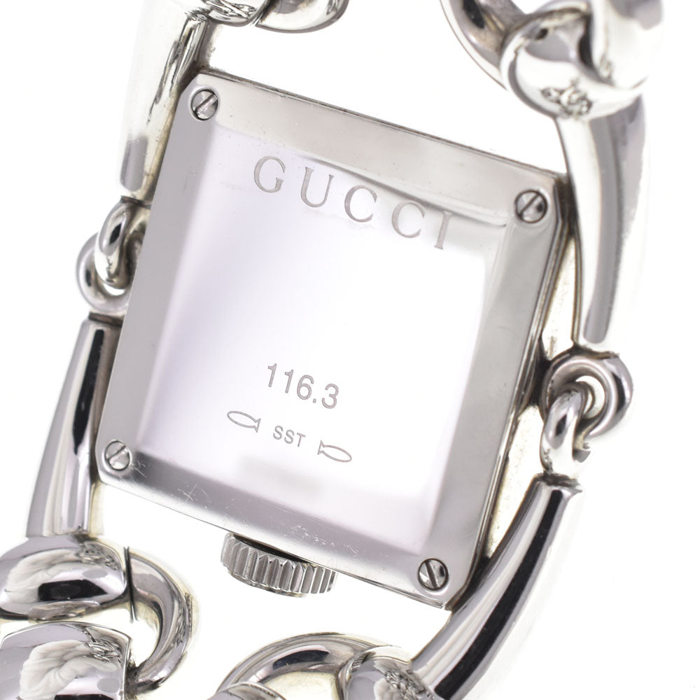 GUCCI Signoria 116.3 White shell Dial Quartz Ladies
 Watch N#145385