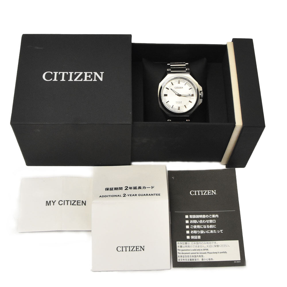 with paper CITIZEN Series 8 Mechanical 831 NB6010-81A Silver Dial Automatic Men's
 Watch N#145412