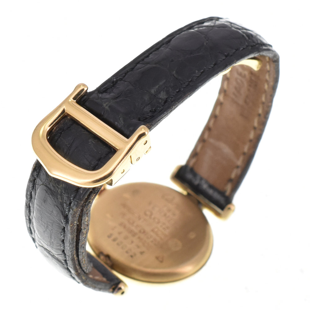with paper CARTIER Must-Collize W1004354 SV925 (Gold Plated) / Leather white Dial Quartz Ladies
 Watch L#145418