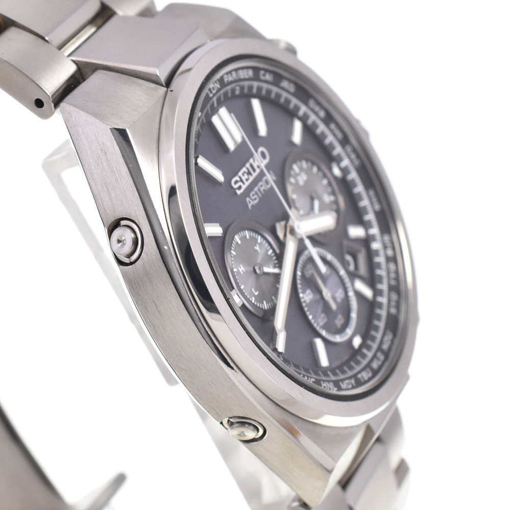 with paper SEIKO Astron Nexter SBXY097/8B92-0BE0 black Dial Radio Sync Solar Men's
 Watch M#145425