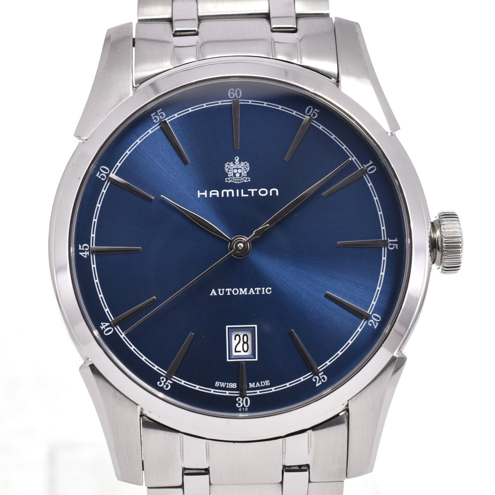 with paper HAMILTON Spirit of Liverdy H424151 Date blue Dial Automatic Men's
 Watch N#145427