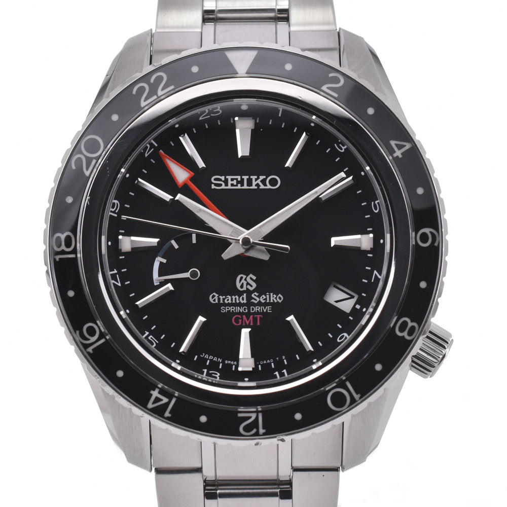 SEIKO Grand Seiko SBGE001/9R66-0AA0 GMT black Dial Spring drive Men's
 Watch L#145428