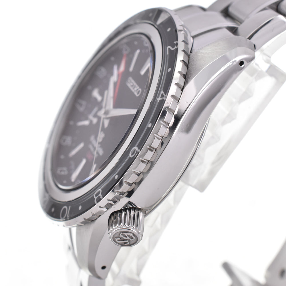 SEIKO Grand Seiko SBGE001/9R66-0AA0 GMT black Dial Spring drive Men's
 Watch L#145428