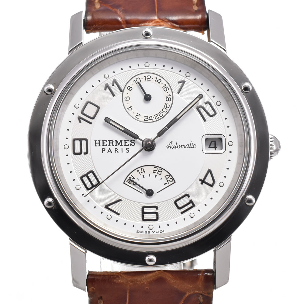 with paper HERMES Clipper CL2.810 white Dial Automatic Men's
 Watch K#145429