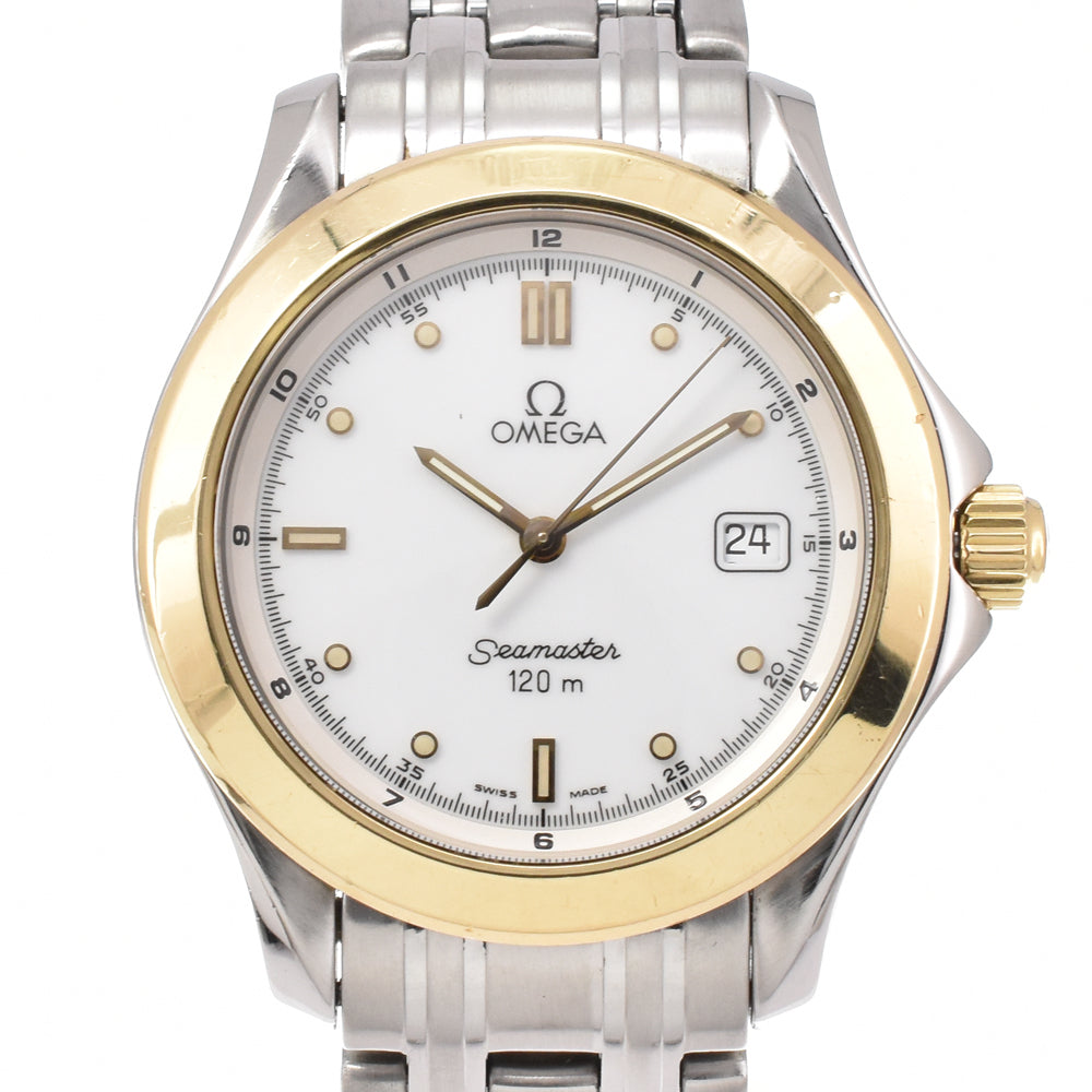 OMEGA Seamaster 120m 2311.20 Date YG bezel white Dial Quartz Men's
 Watch N#145431