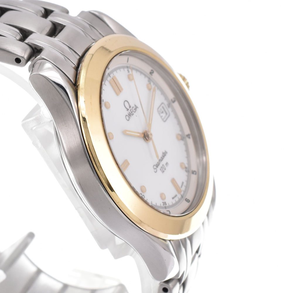 OMEGA Seamaster 120m 2311.20 Date YG bezel white Dial Quartz Men's
 Watch N#145431