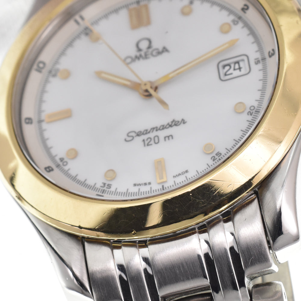 OMEGA Seamaster 120m 2311.20 Date YG bezel white Dial Quartz Men's
 Watch N#145431