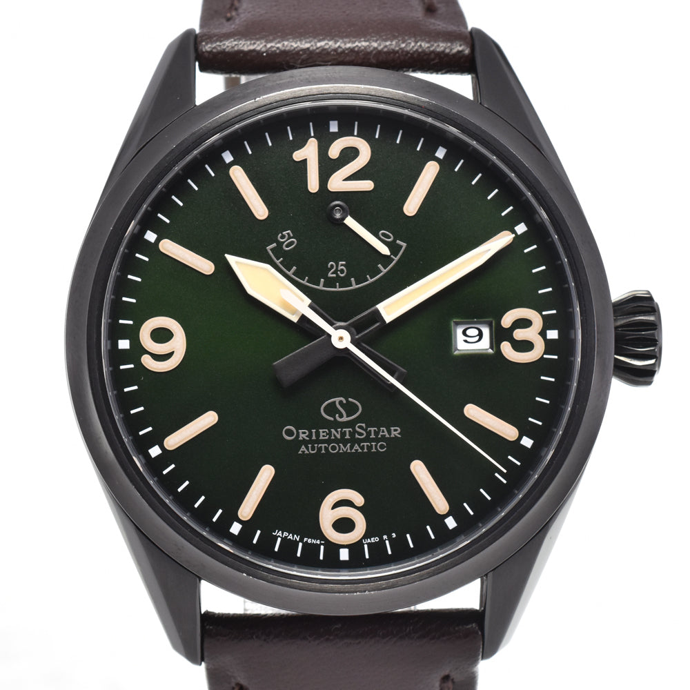 ORIENT STAR F6N4-UAE0 Power reserve date green Dial Automatic Men's
 Watch K#145435