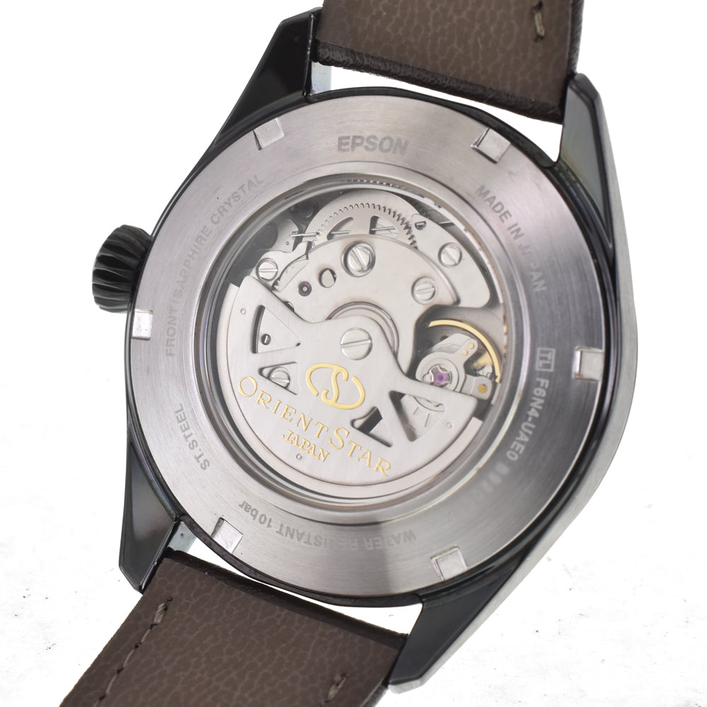 ORIENT STAR F6N4-UAE0 Power reserve date green Dial Automatic Men's
 Watch □#145435