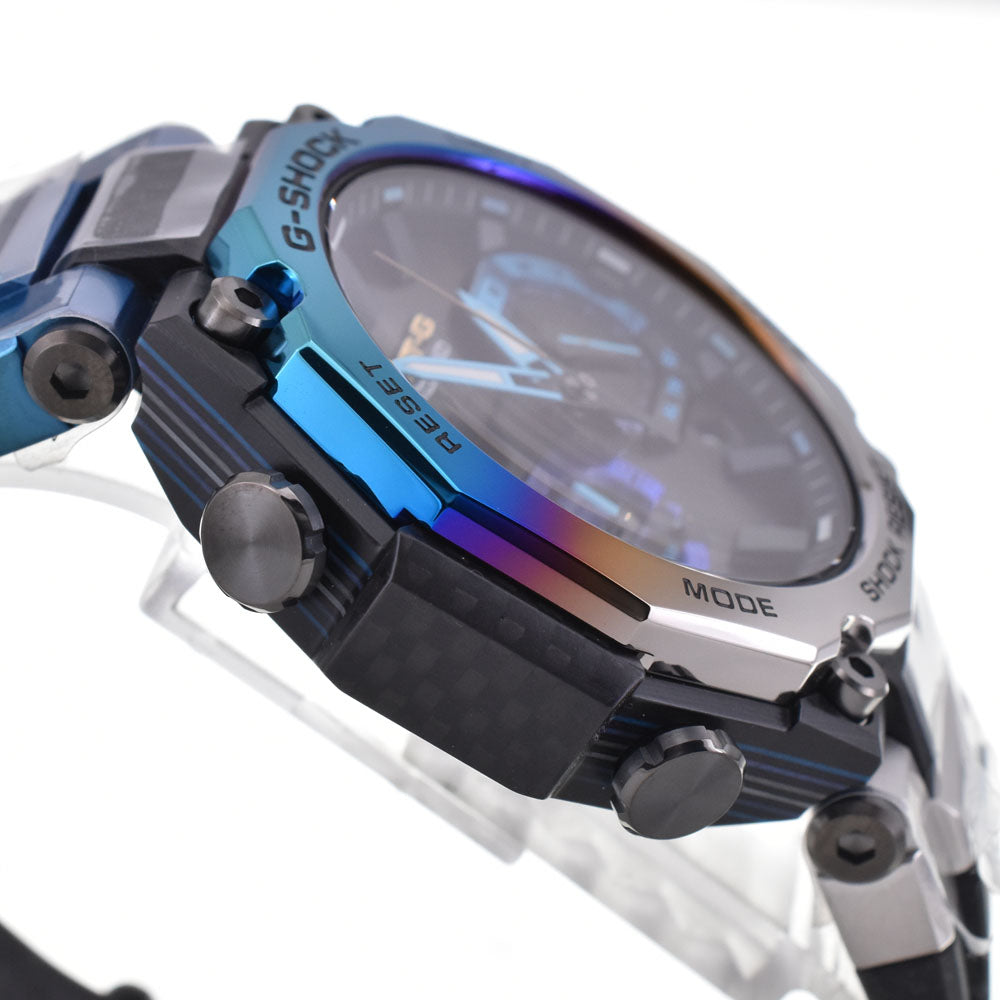 with paper CASIO G-SHOCK MTG-B2000 series MTG-B2000YST-1AJR Carbon Bezel black Dial Radio Sync Solar Men's
 Watch N#145436
