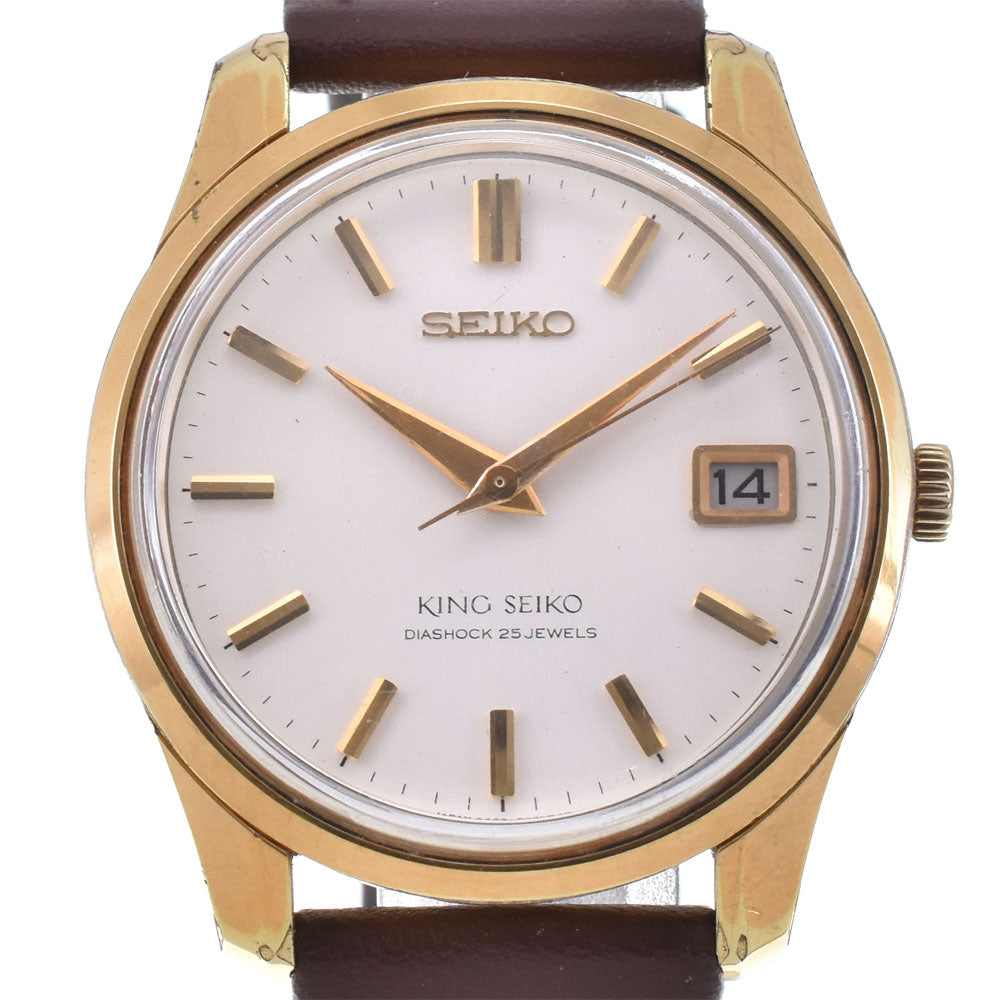 SEIKO King Seiko 4402-8000 vintage Date Silver Dial Hand Winding Men's
 Watch M#145445
