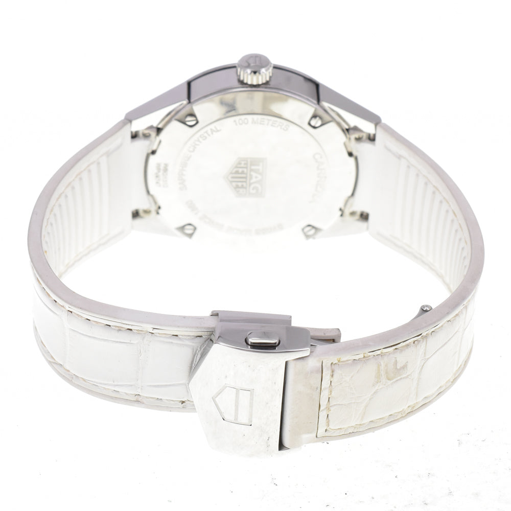 with paper TAG HEUER Carrera WBG1312 13P Diamond White shell Dial Quartz Unisex
 Watch □#145465
