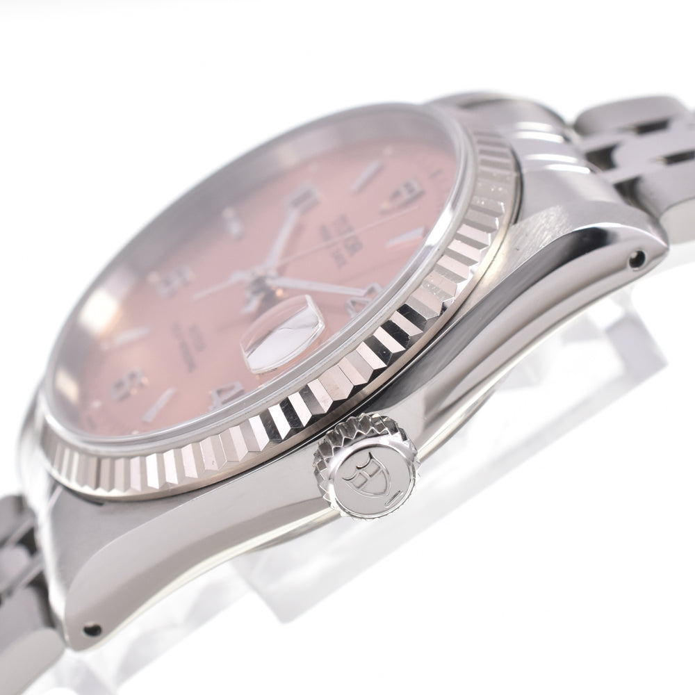 with paper TUDOR Prince Date 72034 pink Dial Automatic Men's
 Watch L#145467