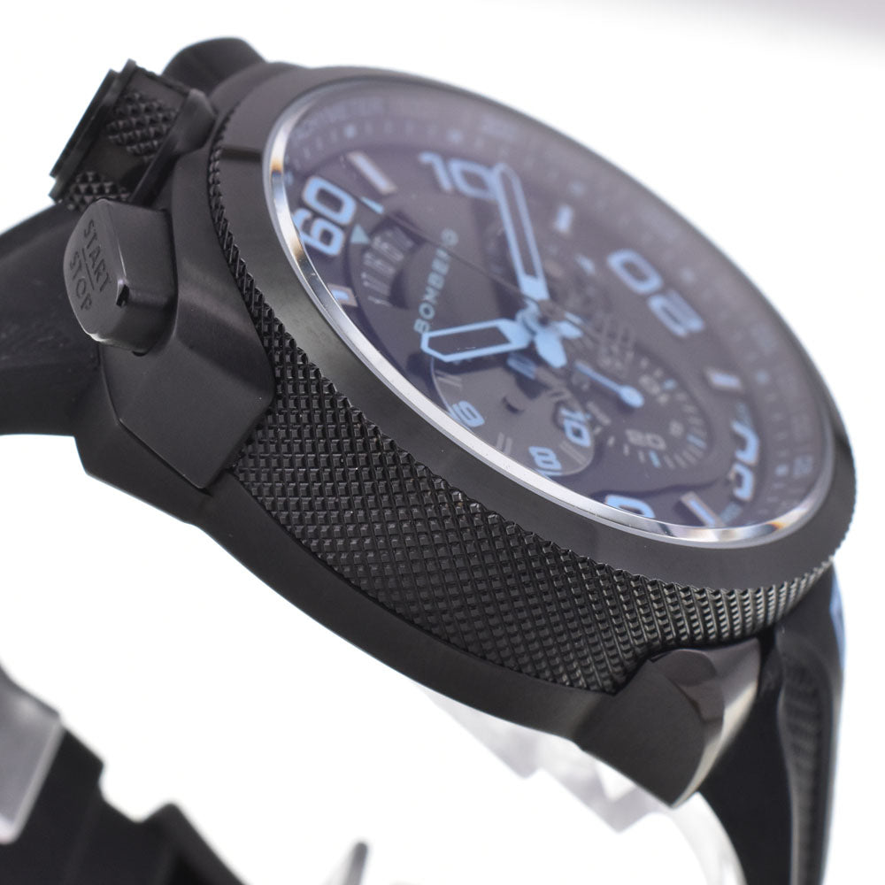 with paper BOMBERG Bolt 68 BOLT68 black Dial Quartz Men's
 Watch M#145493