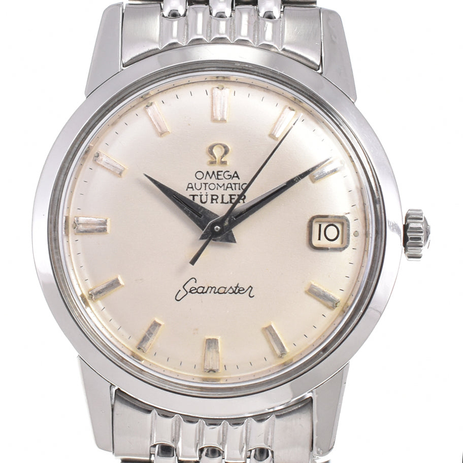 OMEGA Seamaster Tuler Double Name 14760-1SC vintage Cal.501 Silver Dial Automatic Men's
 Watch M#145501