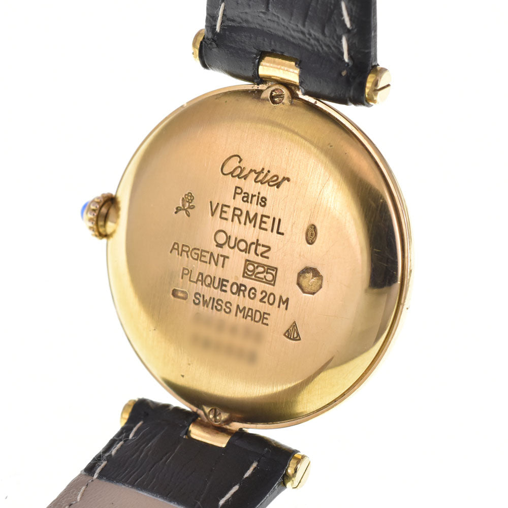 CARTIER Mast VLC LM W1000100 Ivory Dial Quartz Ladies
 Watch M#145520