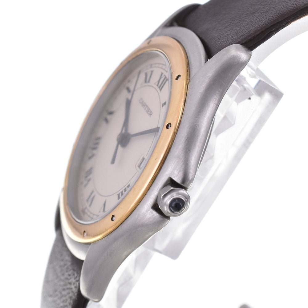 with paper CARTIER PANTHERE Cougar LM W350068A Date Ivory Dial Quartz Unisex
 Watch M#145521
