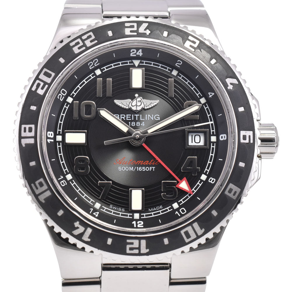 with paper BREITLING Superocean GMT A32380 Rotating Bezel black Dial Automatic Men's
 Watch M#145528