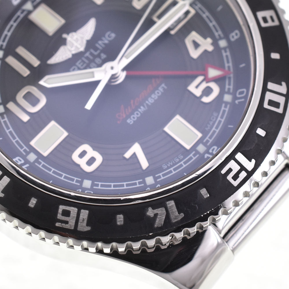 with paper BREITLING Superocean GMT A32380 Rotating Bezel black Dial Automatic Men's
 Watch M#145528