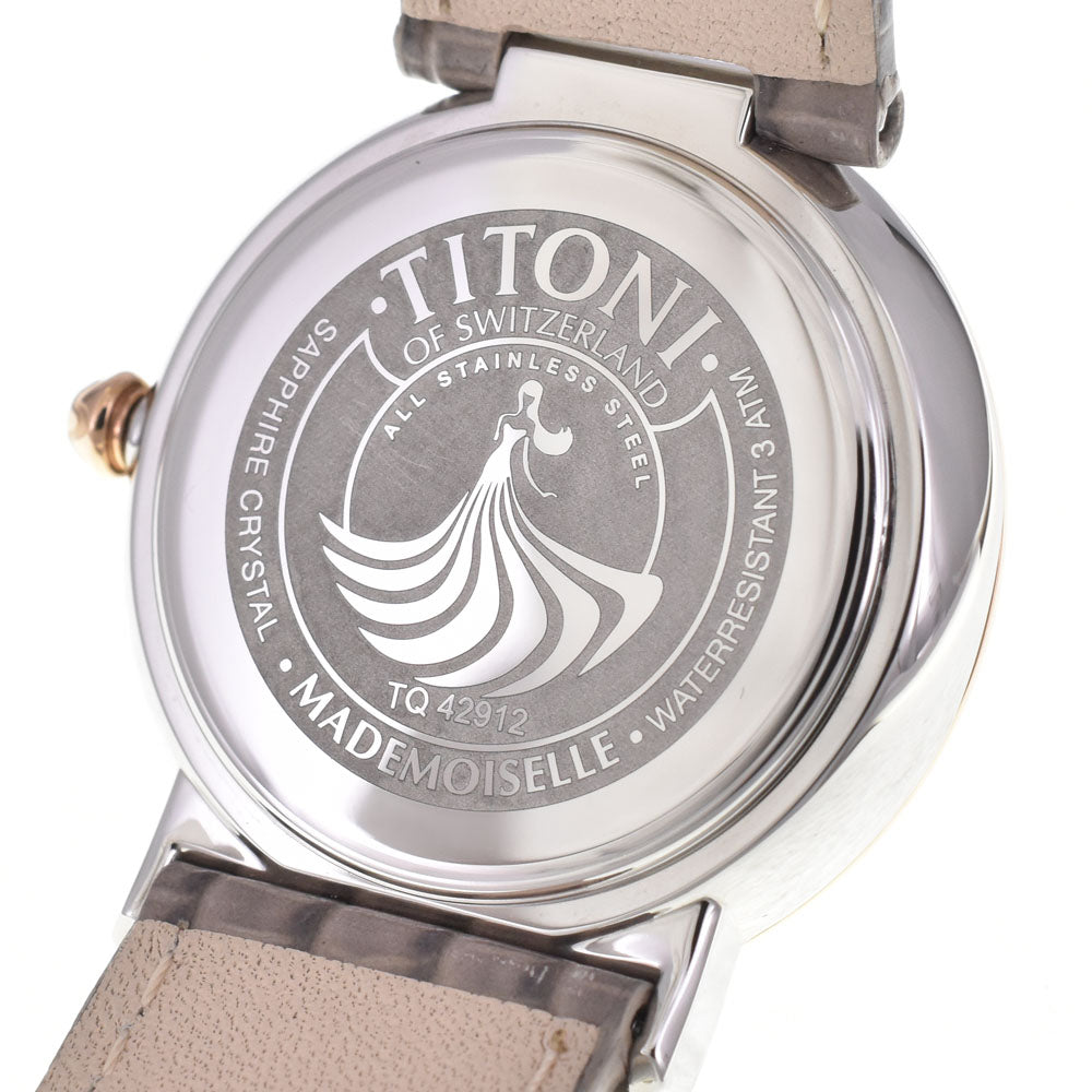 with paper TITONI MADEMOISELLE TQ42912 Silver Dial Quartz Ladies
 Watch N#145532