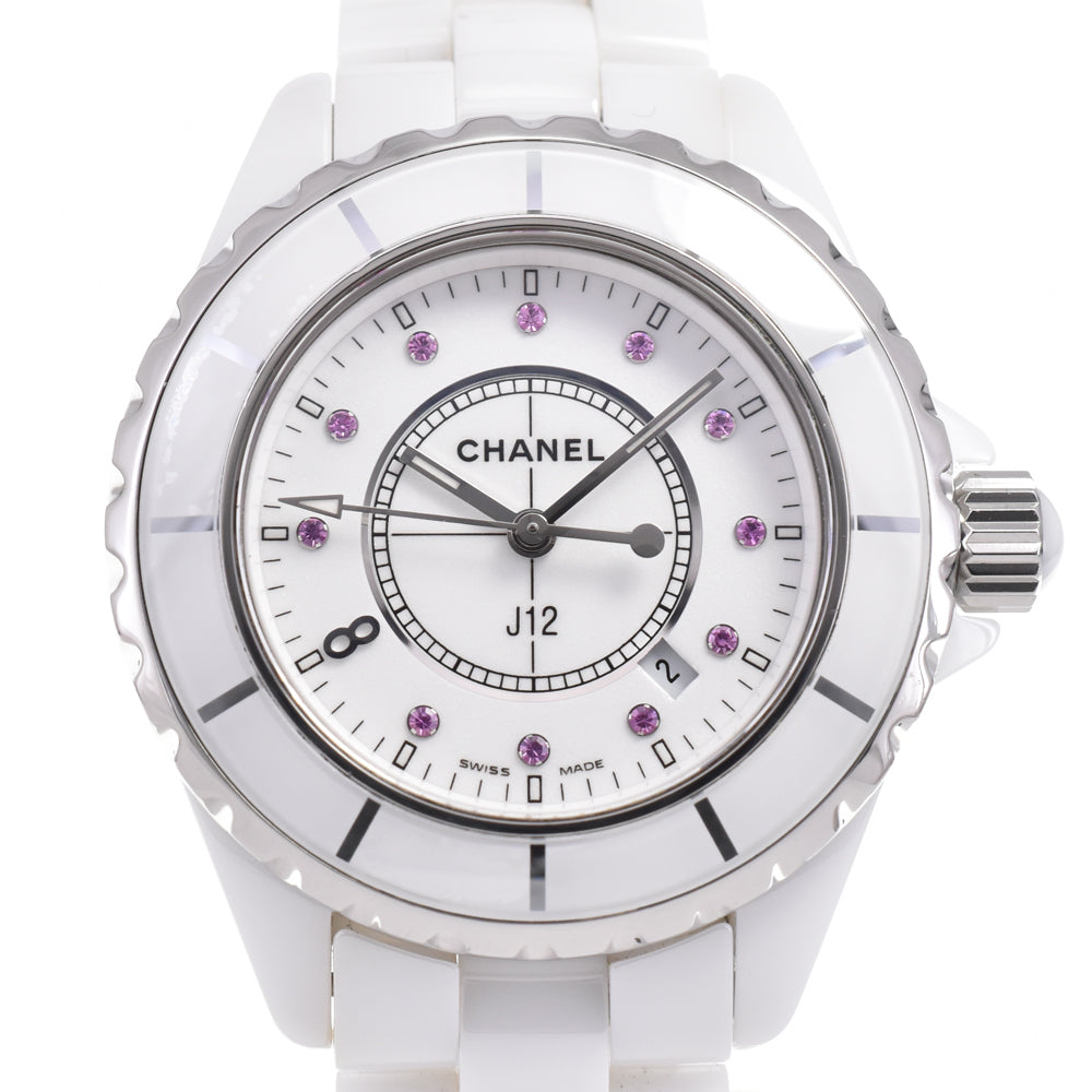 CHANEL J12 H2054 11P sapphire white Dial Quartz Ladies
 Watch O#145535