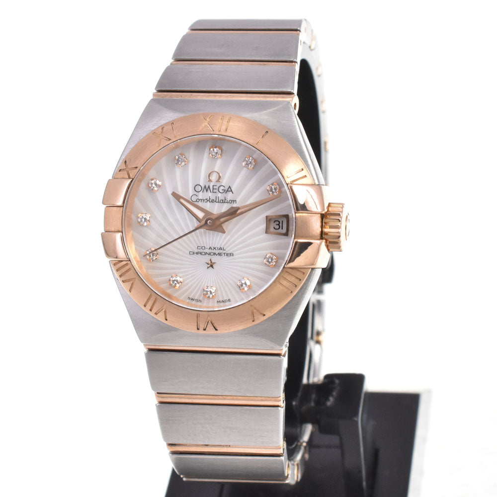 OMEGA Constellation 123.20.27.20.55.001 CO-AXIAL Stainless Steel/K18RG White shell Dial Automatic Ladies
 Watch N#145537
