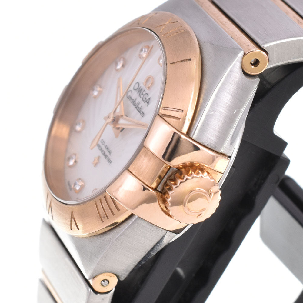 OMEGA Constellation 123.20.27.20.55.001 CO-AXIAL Stainless Steel/K18RG White shell Dial Automatic Ladies
 Watch N#145537