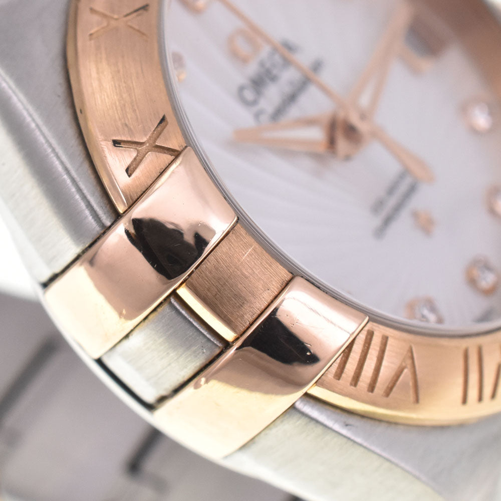 OMEGA Constellation 123.20.27.20.55.001 CO-AXIAL Stainless Steel/K18RG White shell Dial Automatic Ladies
 Watch N#145537