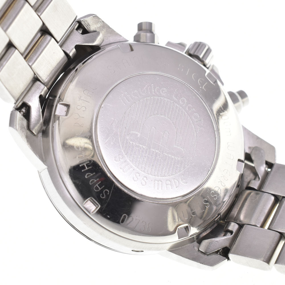 with paper MAURICE LACROIX Kroneo 02736-6721 Chronograph Triple calendar Silver / Gold Dial Automatic Men's
 Watch N#145539