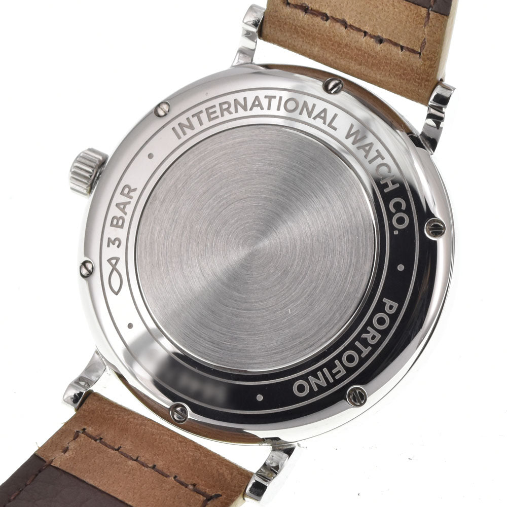 with paper IWC SCHAFFHAUSEN Portofino Automatic 37 IW458101 12P diamond date Silver Dial Automatic Men's
 Watch M#145540