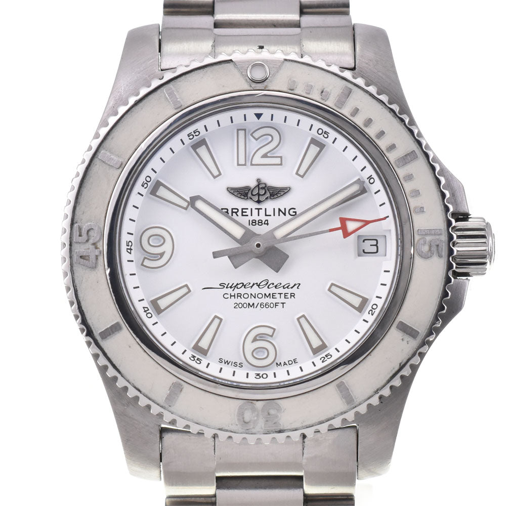 with paper BREITLING Super Ocean 36 A17316 white Dial Automatic Ladies
 Watch O#145541